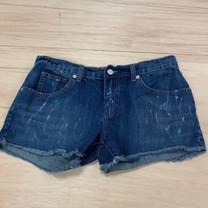 LONDONJEAN  jeans short unique art paint women 6